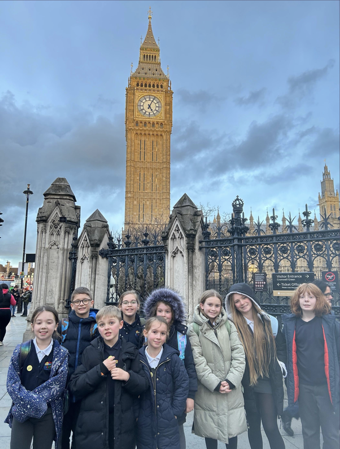 EPS School Council in London visiting the Houses of Parliament.